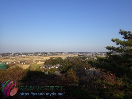 大野城本丸展望台からの眺め北方向