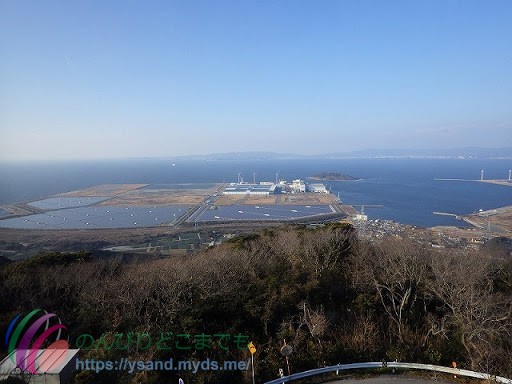 蔵王山展望台からの眺め、蒲郡方向