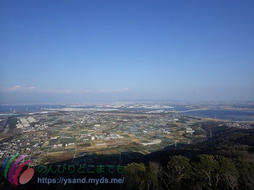 蔵王山展望台からの眺め、豊橋方向
