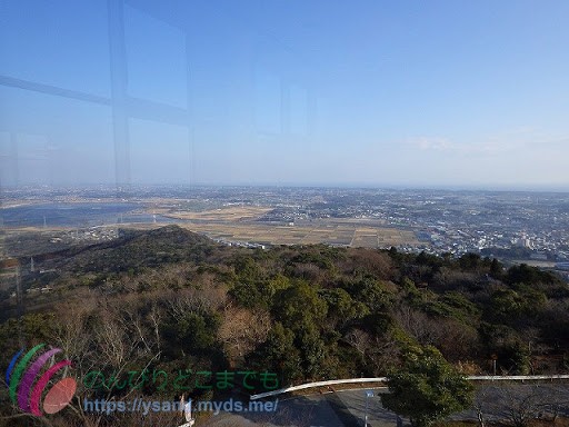 蔵王山展望台からの眺め、東方向