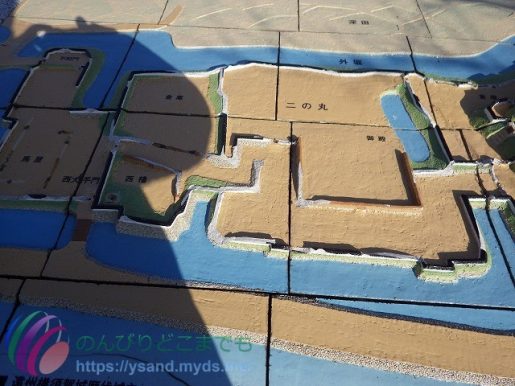 横須賀城　復元模型　二の丸周辺