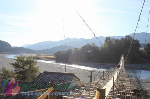 大井川の塩郷吊橋