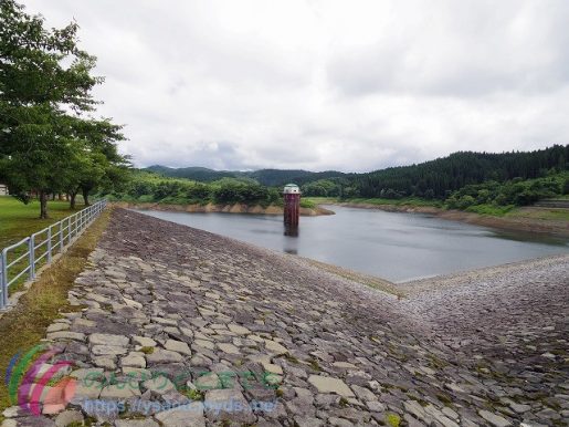 浪岡ダム　ロックフィル式のダム